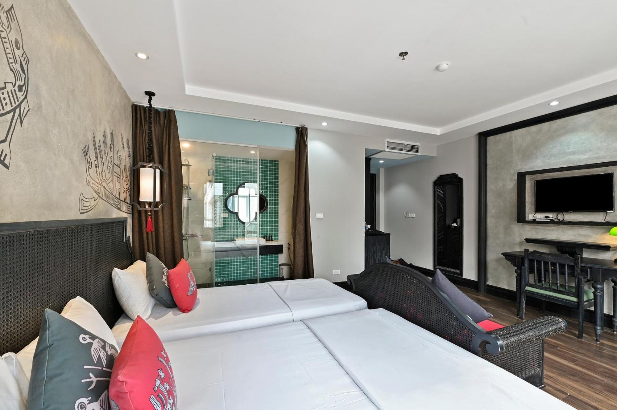 22Land Residence Hotel & Spa 52 Ngo Huyen Hanoi Exteriör bild